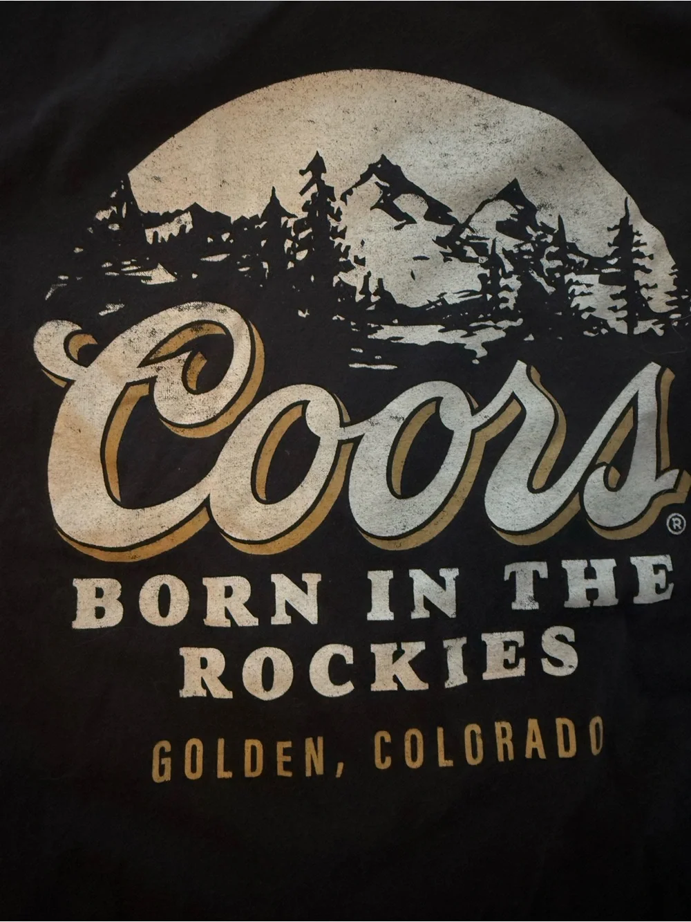 Coors Black Short Sleeve Graphic Tee - Born in the Rockies